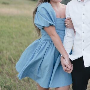 Abercrombie & Fitch Blue Mini Dress